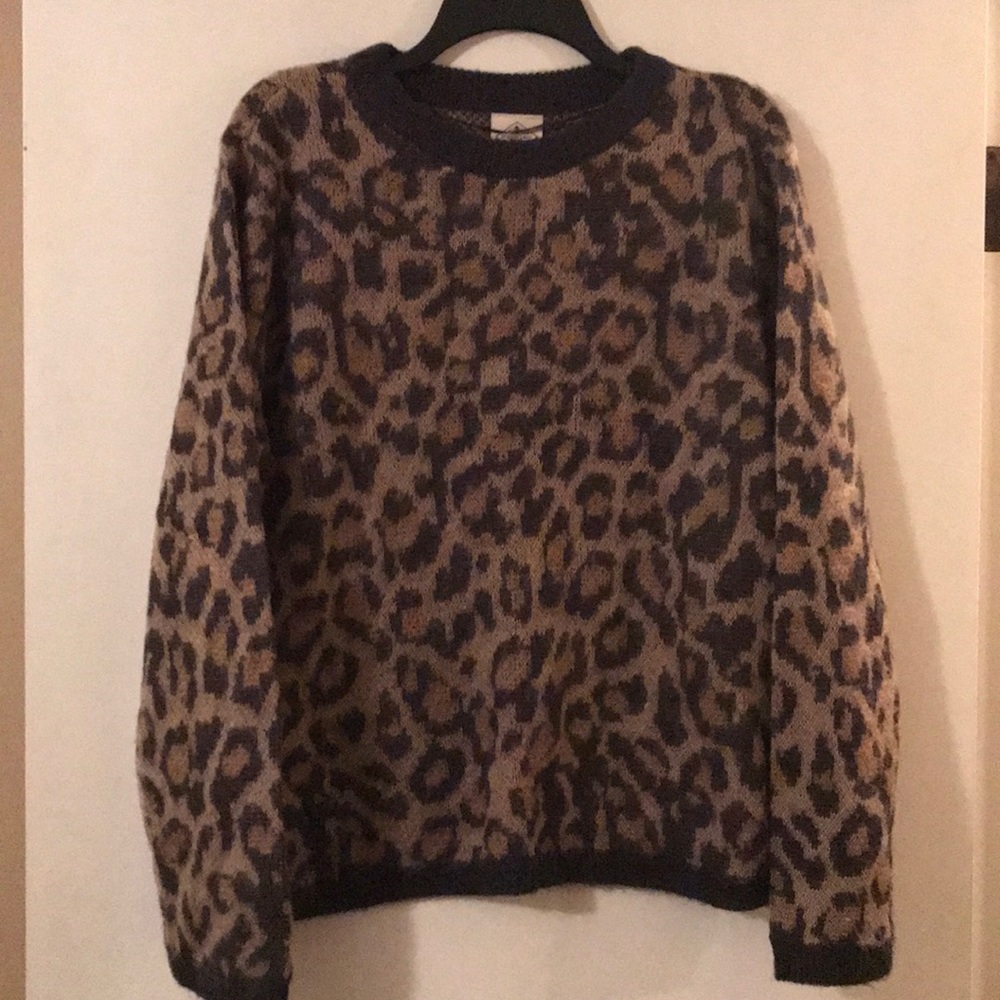 Animal print sweater
